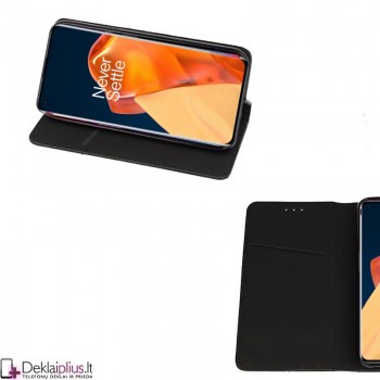 Telone atverčiamas dėklas - juodas (telefonui Oneplus 9) Telone atverčiamas dėklas - juodas (telefonui Oneplus 9)